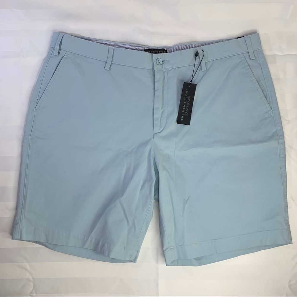 Bloomingdale's Light Blue Men’s Flat Front Shorts